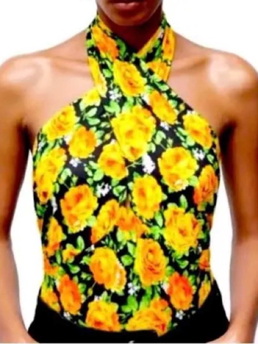 Zara Twist Neck Floral Halter Top
Bodysuit. Size Small. NWT